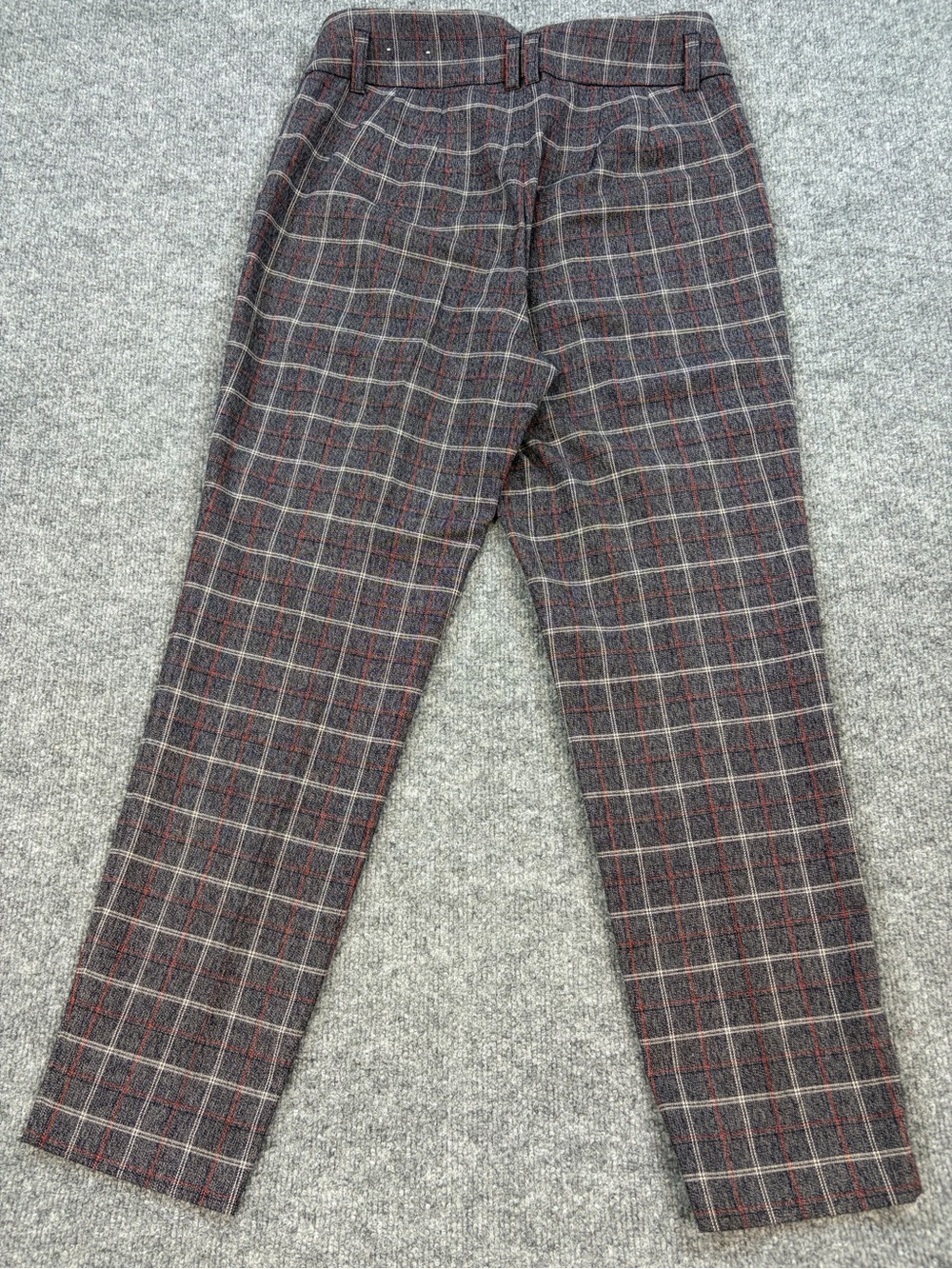 Express Glen Plaid Ankle High Rise Slim Trouser Pants | Career Office Y2K | 8R - Picture 4 of 16